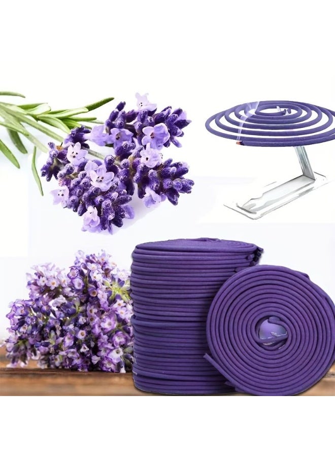 لفائف بخور | خشب الصندل، العود، البخور، الياسمين، الخزامى، المريمية، الورد | معطر منزلي. مناسب لليوغا، التأمل، الاسترخاء، والمناسبات. 40 قطعة (لفائف - الخزامى) - Image 3